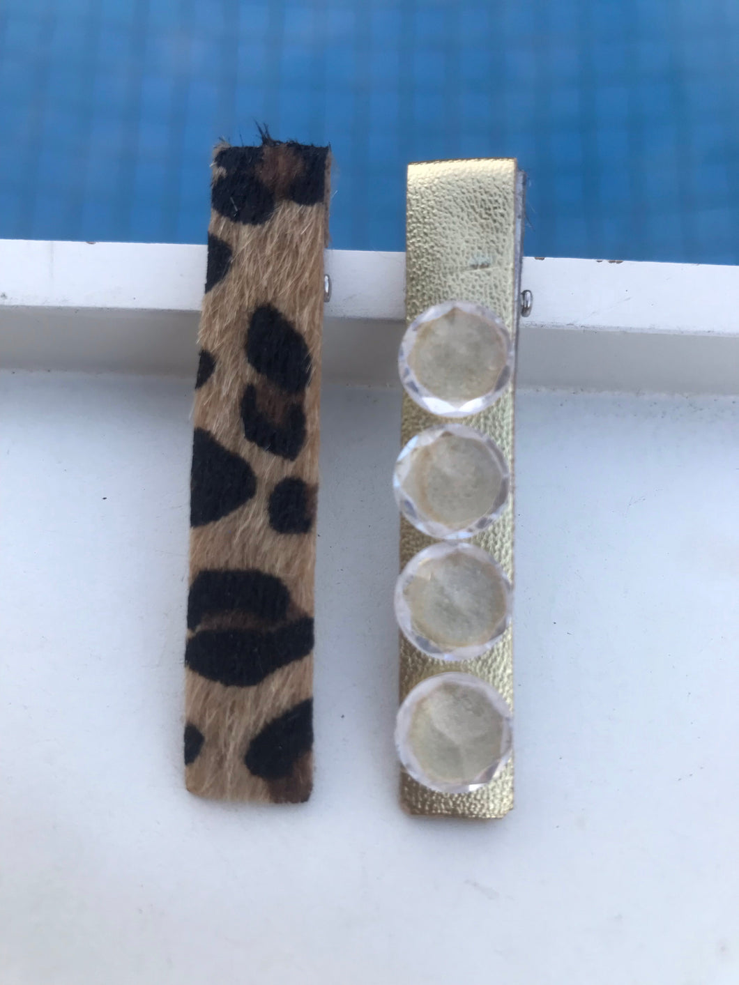 Hair Clips Animal  Print